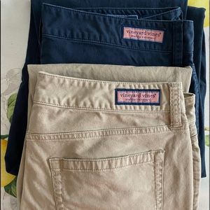 2 PAIRS VINEYARD-VINES MENS PANTS